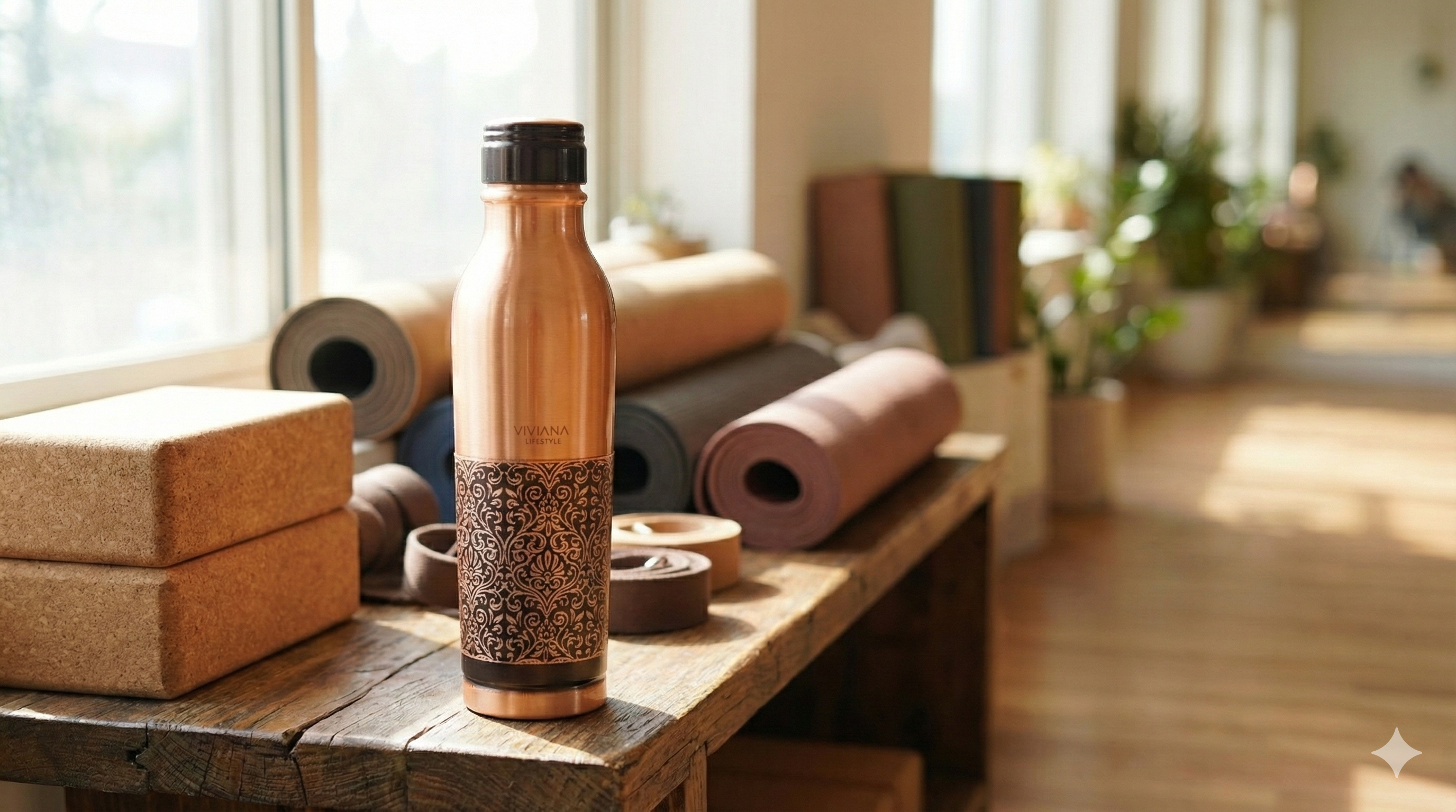 Yoga Half A:E Bottle Gym product view 2 - Viviana London artisan collection