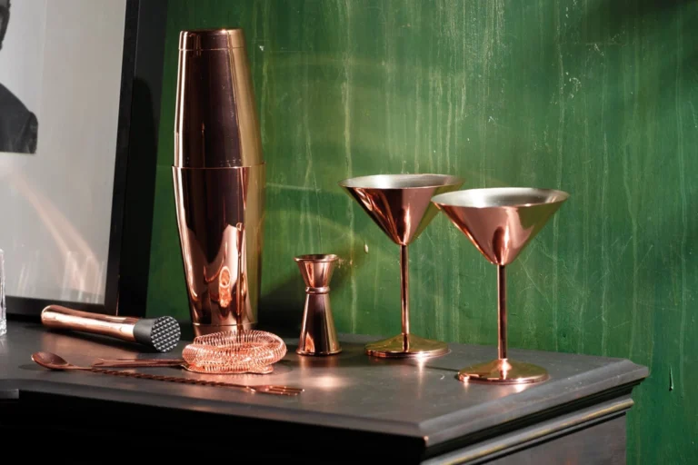 Copper Martini Glasses