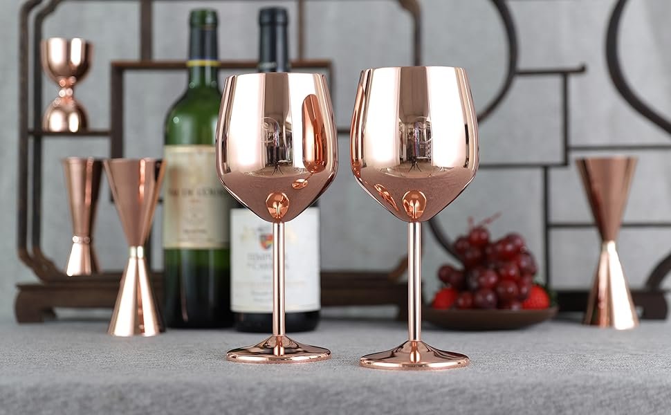 Copper Wine Glasses 