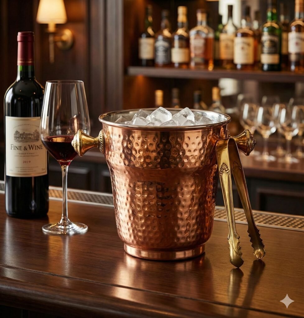 Best champagne ice bucket for parties UK elegant table setting