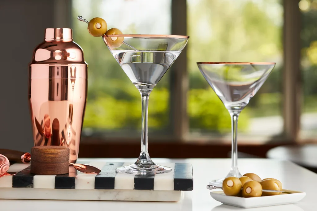 Copper Martini Glasses